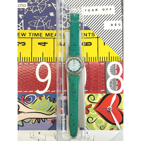 Swatch watch SPADES GK152 1993 Standard Gents New Old Stock - Picture 2 of 6